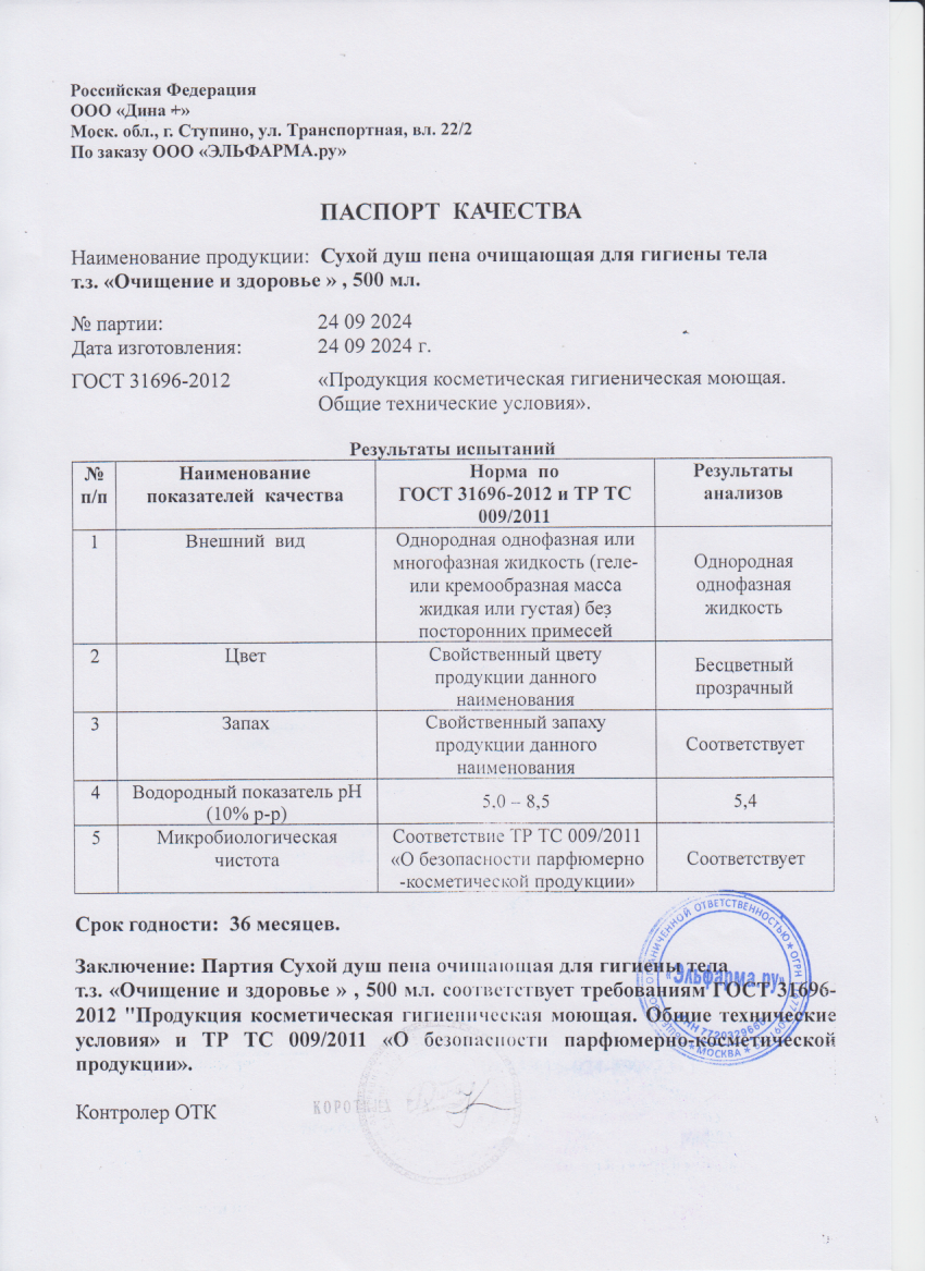 Паспорт №092024